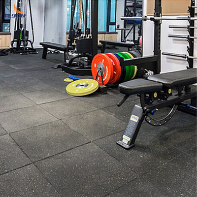 SGS Certified Eco Friendly Industrial Rubber Mat Flooring Easy Clean Durable Design