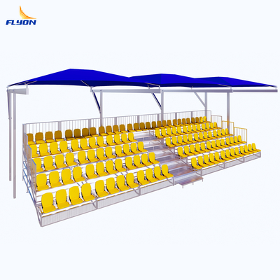 Outdoor Folding Stadium Seat with Weatherproof Canopy