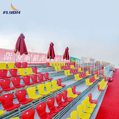 Good price EN 12727 Compliant Aluminum Bleachers with BS 5852 Fire Resistance and 5 Years Warranty for Outdoor Stadium Seating online