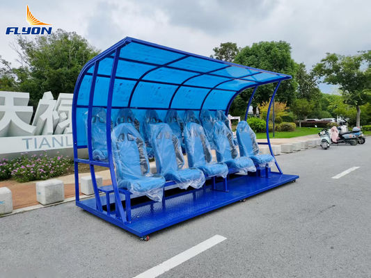 Foldable and Lightweight Portable Bench Shelter with 5 Years Warranty for Outdoor Sports Venues