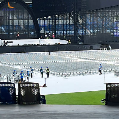 Fire Resistant Portable Event Flooring with 1-year Warranty Easy To Transport and Customizable Temporary Flooring Systems