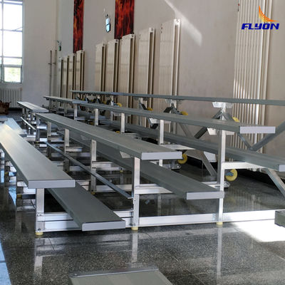 Aluminum Outdoor Metal Bleachers with 2050mm/4068mm Length and 1620mm Width for Stadiums and Playgrounds