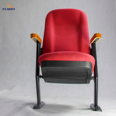 Commercial Fire-Rated Theater Seating with Continuous Row Linkage System for Cinemas and Auditoriums