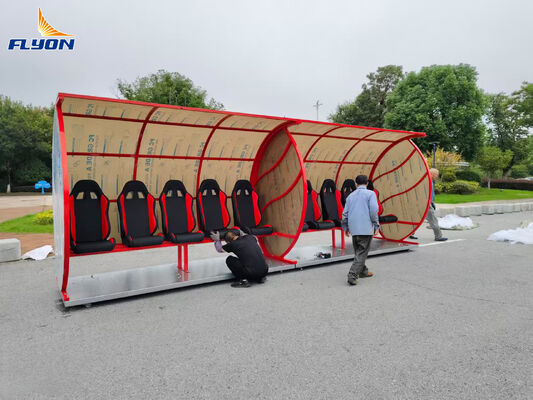 Good price Aluminum Portable Substitute Bench UV Protection Eco Friendly For Soccer Stadium Team Shelter online