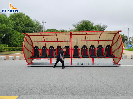 Good price Galvanized Steel Football Subs Portable Soccer Bench Customized Size For School Stadium online