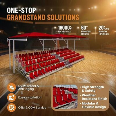Good price UV Resistant Portable Outdoor Metal Bleachers with Quick Installation and Customizable Size for Stadium Seating online