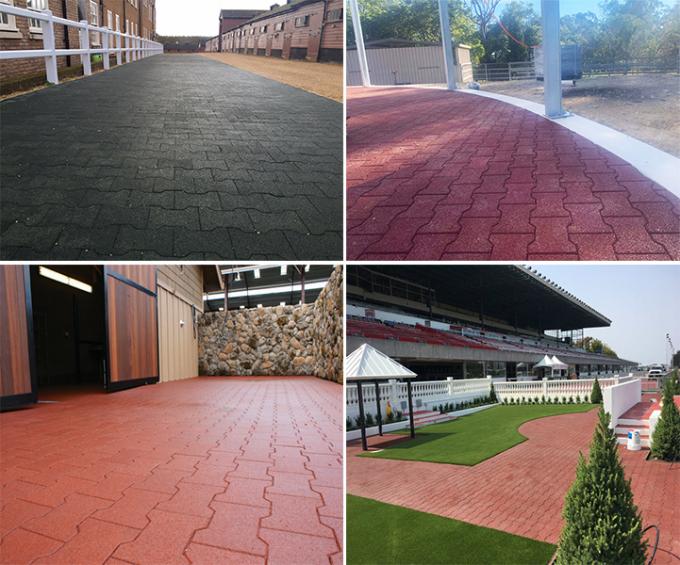 Playground Rubber Flooring Mat with Easy Installation and Endurable Dog bone paver 4