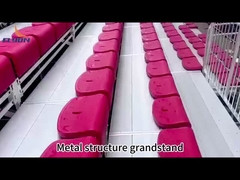 Aluminum Outdoor Metal Bleachers With Guardrail