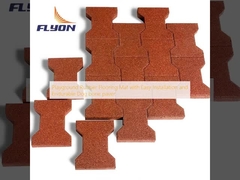 Playground Rubber Flooring Mat with Easy Installation and Endurable Dog bone paver