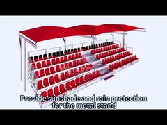 Adjustable Folding Stadium Seat with Protective Cover for Events
