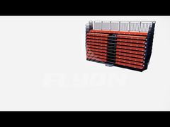 Customized Aluminum Retractable Bleacher Seatings with Optional Aisle and Flooring Configuration