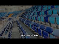 Tip Up Plastic Stadium Seating with 5 Years Warranty Customizable HDPE Blow Molding