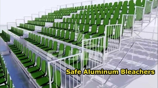 Aluminum Bleachers Fire Resistant 2 Year Warranty