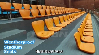 Shell-E Durable Plastic Stadium Seating Weather Resistant